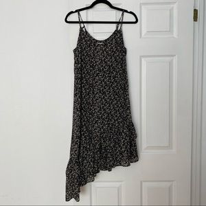 Dex tiered asymmetrical floral dress